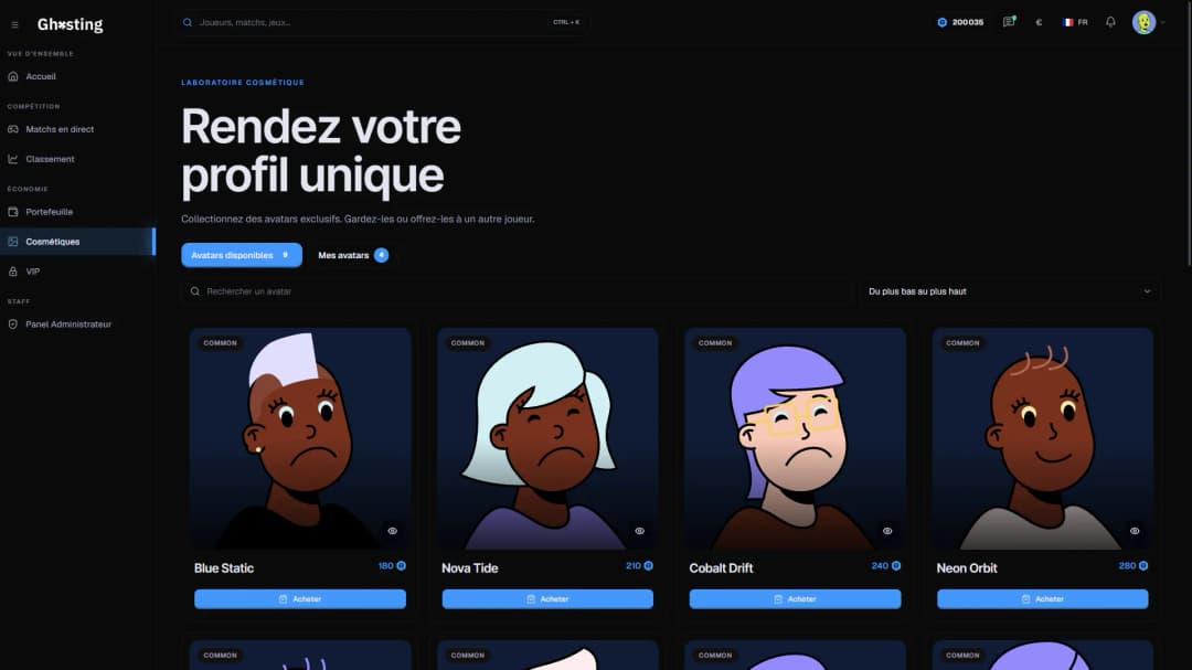 ghosting.bet - réalisation 2