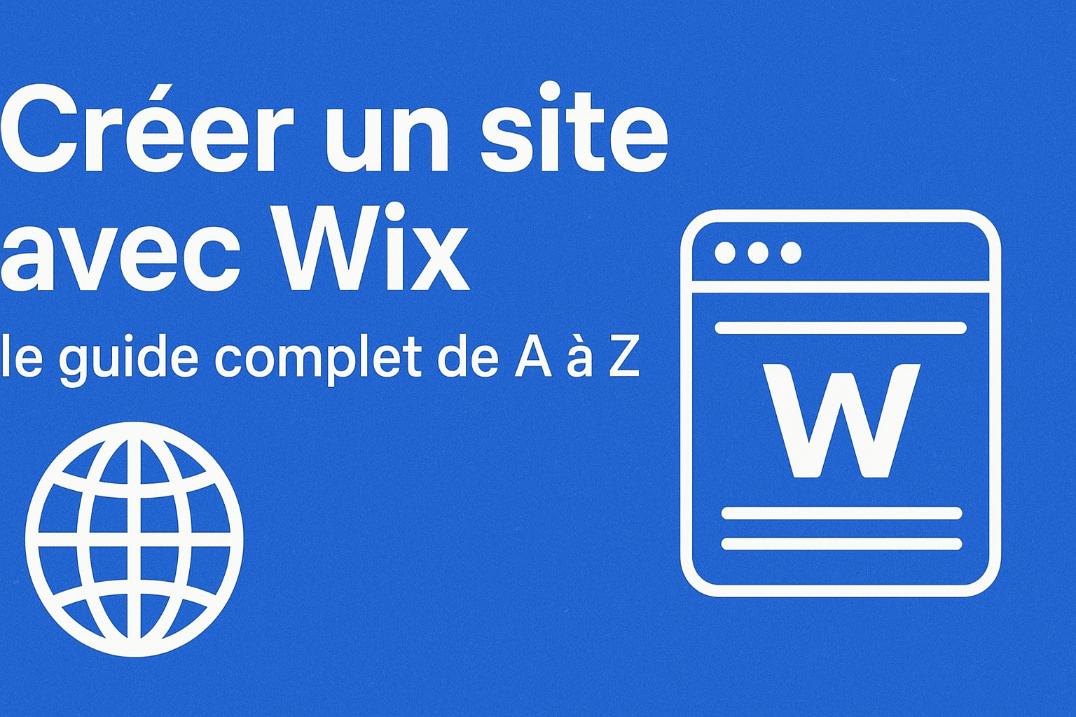 Créer un site complet avec Wix