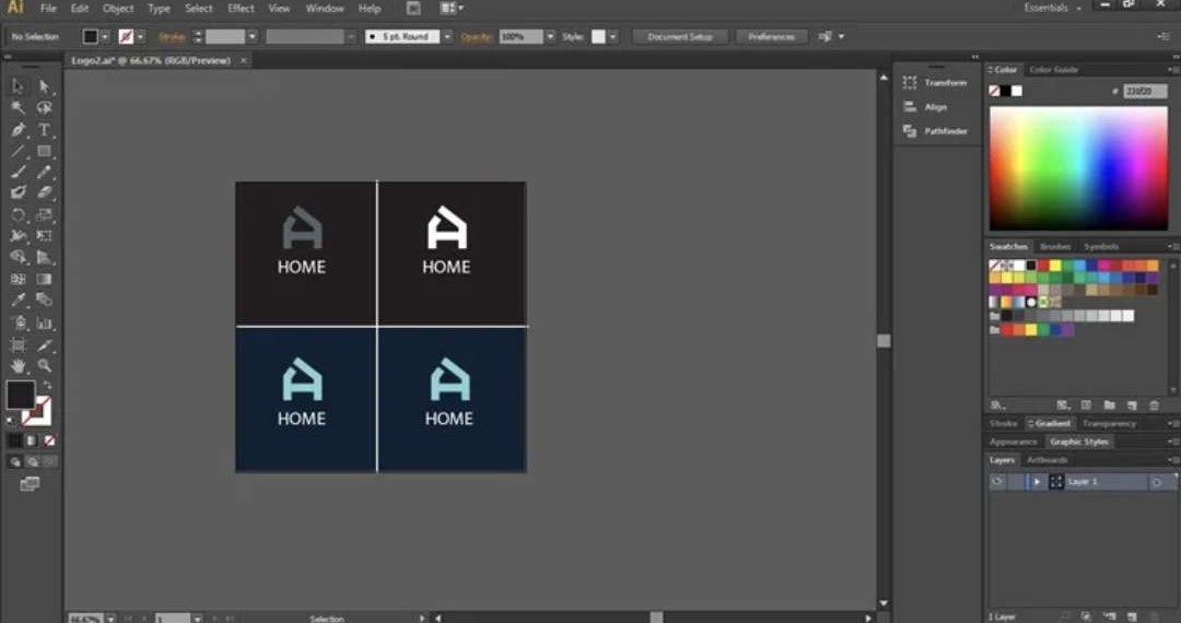 Ajustements et alignements dans Illustrator